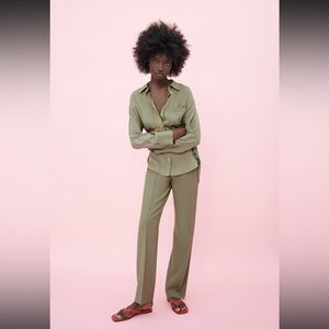 NWT Zara high waist pleated pants